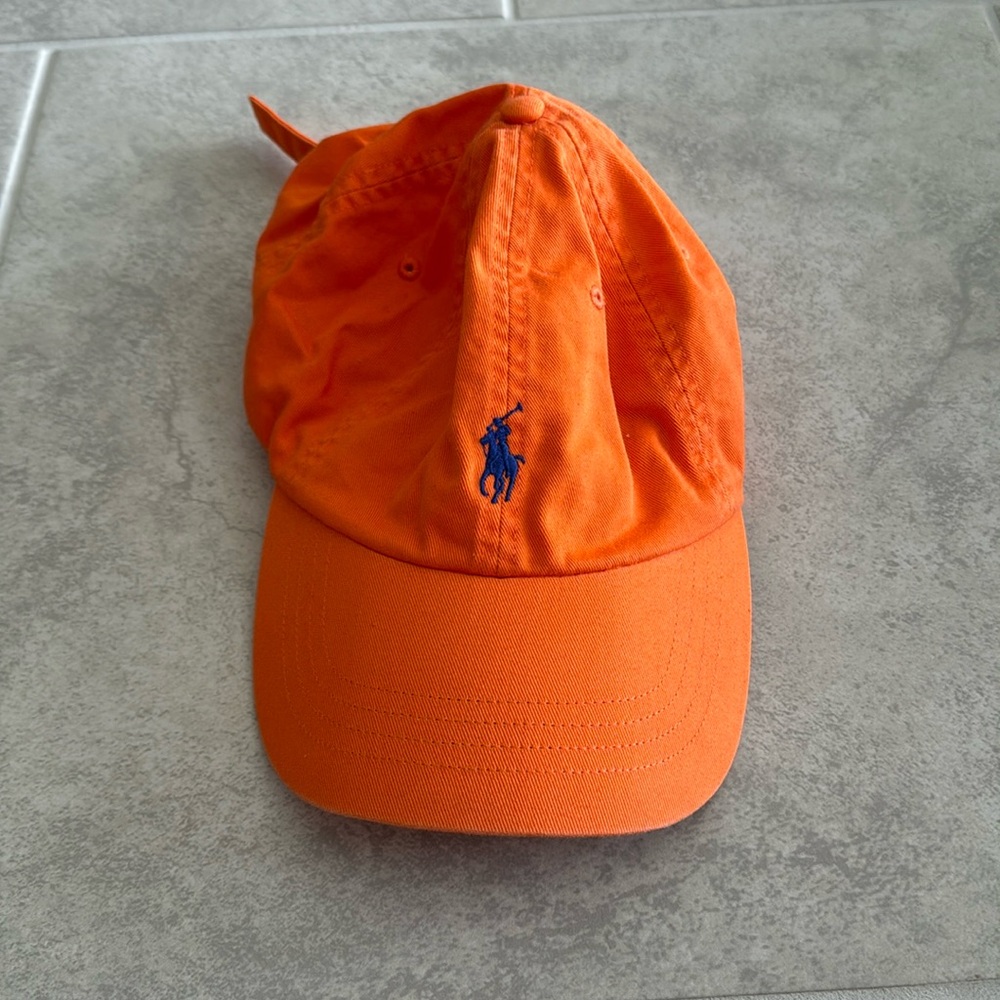 Orange Polo Ralph Lauren Cap